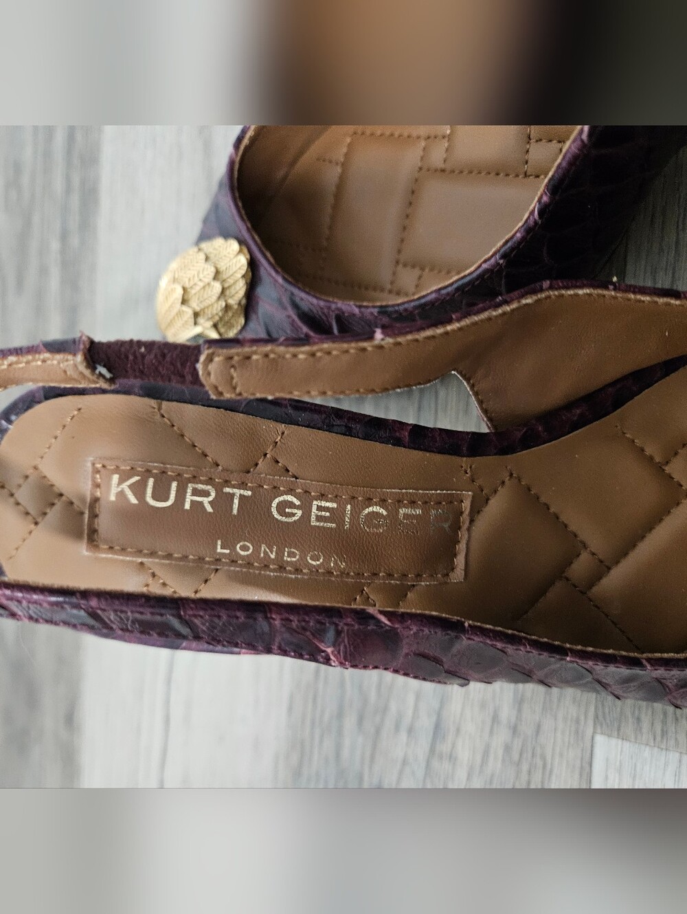 Kurt Geiger Belgravia High Sling Back Heel - Picture 8 of 8